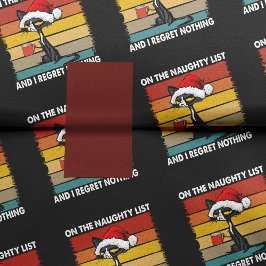 Kat met brute kerst op de Naughty-lijst Tissuepapier