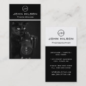 Kat met camera - Visitekaartje voor fotograaf (Voorkant / Achterkant)