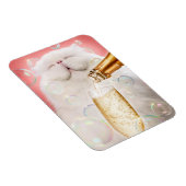 Kat met champagne magneet (Rechterzijde)