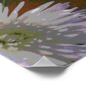 Kat met Chrysanthema — fijne kunstafdrukken Poster (Hoek)