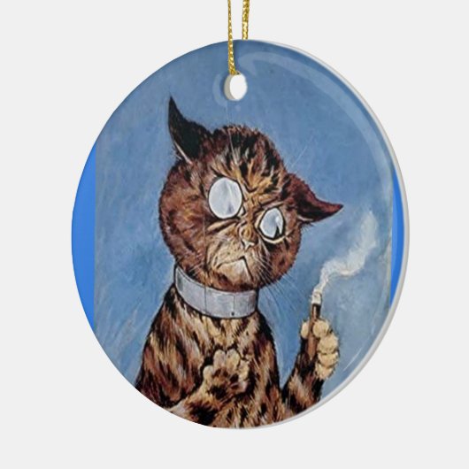 KAT MET CIGAR LOUIS WAIN ART ORNAMENT (Links)