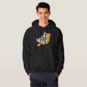 Kat met computermuis hoodie (Voorkant volledig)