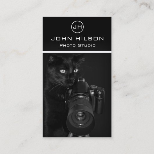 Kat met de Camera - Fotograaf Visitekaartje (Voorkant)