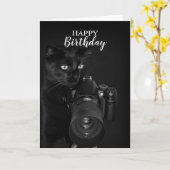 Kat met de camera kaart (Gele Bloem)