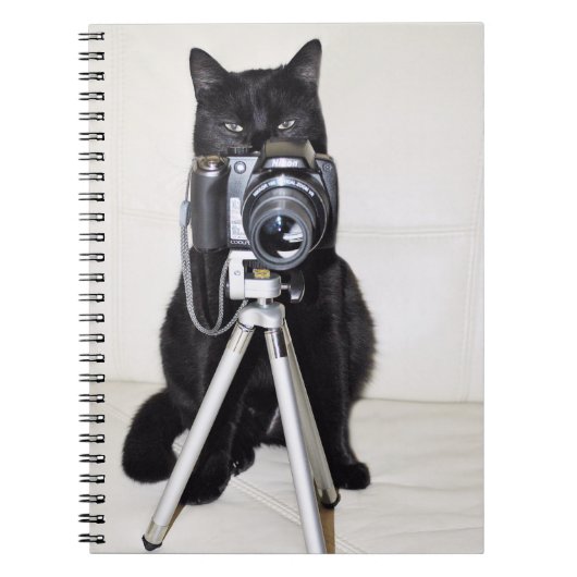 Kat met de camera notitieboek (Voorkant)
