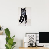 Kat met de camera poster (Thuiskantoor)