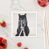 Kat met de camera servet (Insitu)
