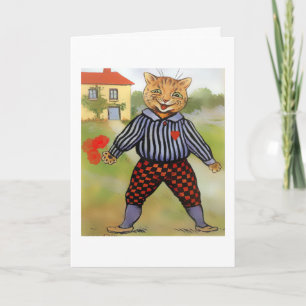 Kat met de Kaart van Valentijn van Rozen