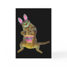 Kat met de mand van Pasen