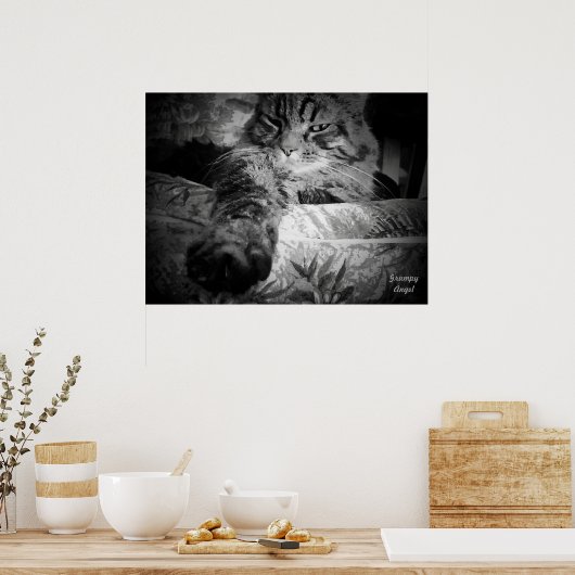 Kat met de middelste klauw poster (Keuken)