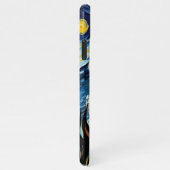 Kat met de parel oorring iPhone hoesje (Rechterkant)