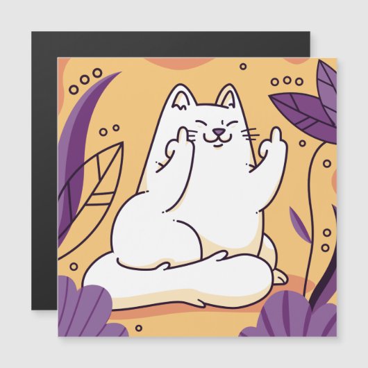 Kat met de vinger (Voorkant / Achterkant)