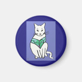 Kat met design met leder magneet (Voorkant)