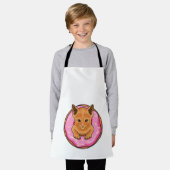 Kat met Donut Schort (Gedragen)