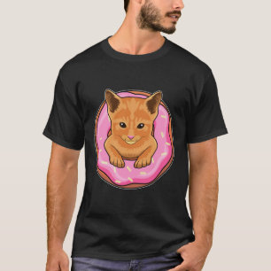Kat met Donut T-shirt