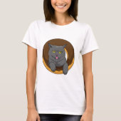 Kat met Donut T-shirt (Voorkant)