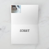 Kat met droevige ogen kaart (Binnen)