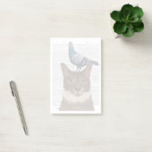 Kat met duif op kop post-it® notes (Kantoor)