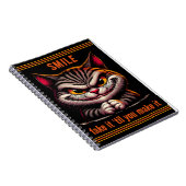 Kat met een attitude notitieboek (Rechterzijde)