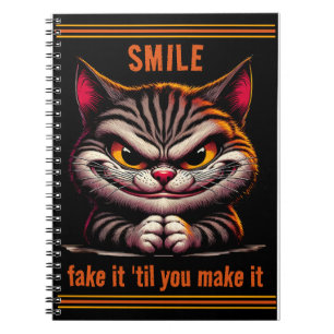 Kat met een attitude notitieboek