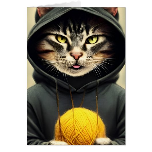 Kat met een balkpatroon alle keren (Voorkant)