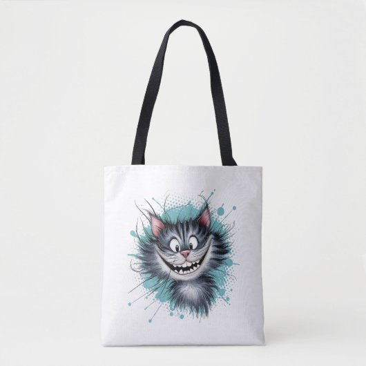 Kat met een glimlach. tote bag (Voorkant)
