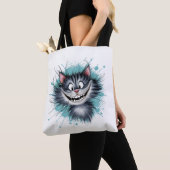 Kat met een glimlach. tote bag (Dichtbij)