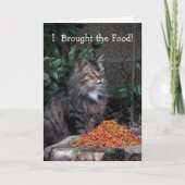 Kat met een Grateful Heart Birthday-kaart Kaart (Voorkant)