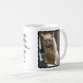 kat met een maag kat , grr grr koffiemok (Voorkant rechts)