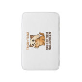 kat met een masker klaar voor zijn eerste Hallowee Badmat (Voorkant Verticaal)