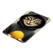 Kat met een pan van garen magneet (Linkerzijde)