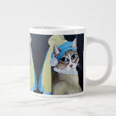 Kat met een parel die Jumbo-Mok verdient Grote Koffiekop (Rechts)