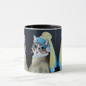 Kat met een parel die Mok verdient (Midden)