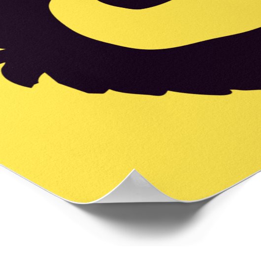 Kat met een Poster van hoogte (Hoek)