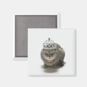 Kat met een tiara magneet (Voorkant / Achterkant)