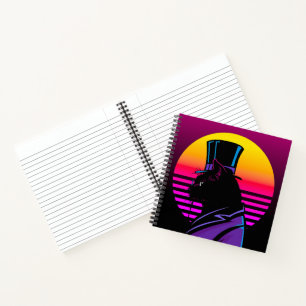 Kat met een Tuxedo en een Pet   Notitieboek