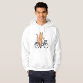 Kat met fiets hoodie (Voorkant volledig)