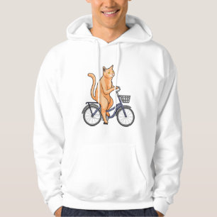 Kat met fiets hoodie