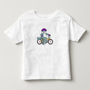 Kat met fiets kinder shirts