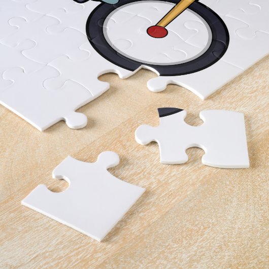 Kat met fiets legpuzzel (Zijkant)