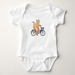 Kat met fiets romper