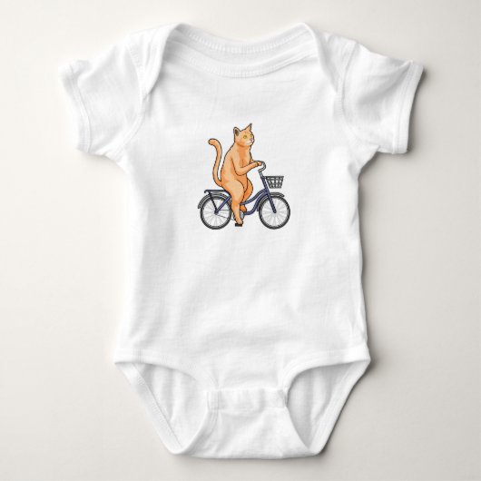 Kat met fiets romper (Voorkant)