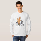 Kat met fiets t-shirt (Voorkant volledig)