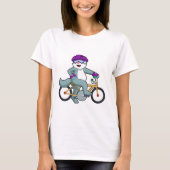Kat met fiets t-shirt (Voorkant)