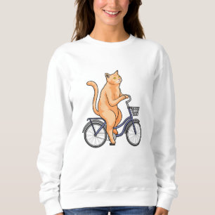 Kat met fiets trui