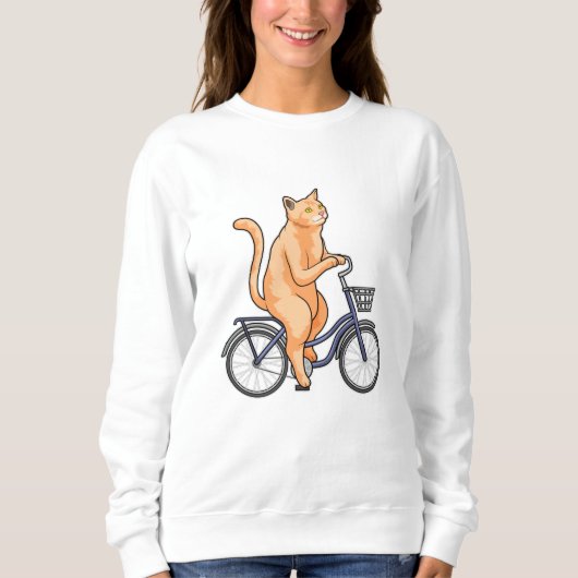 Kat met fiets trui (Voorkant)