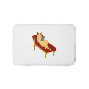 Kat met gadget clipart badmat