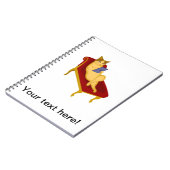 Kat met gadget clipart notitieboek (Linkerzijde)