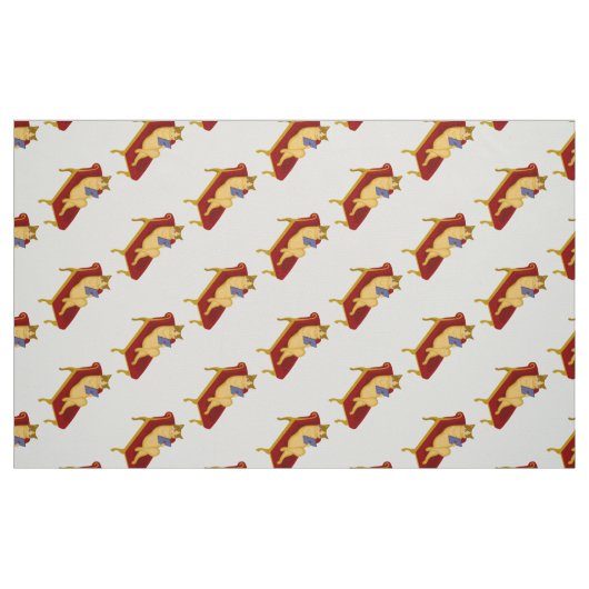 Kat met gadget clipart stof (Fat Quarter)