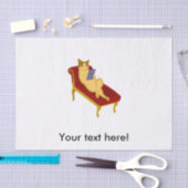 Kat met gadget clipart tissuepapier (Craft)